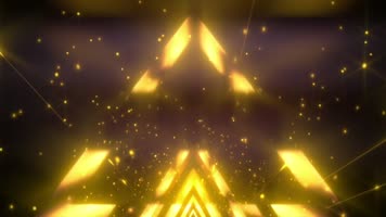 大气金色炫光粒子缩放背景