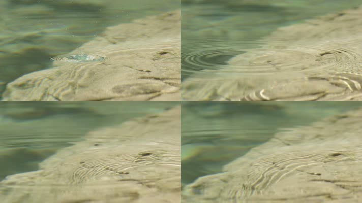 水滴特写镜头 升格视频