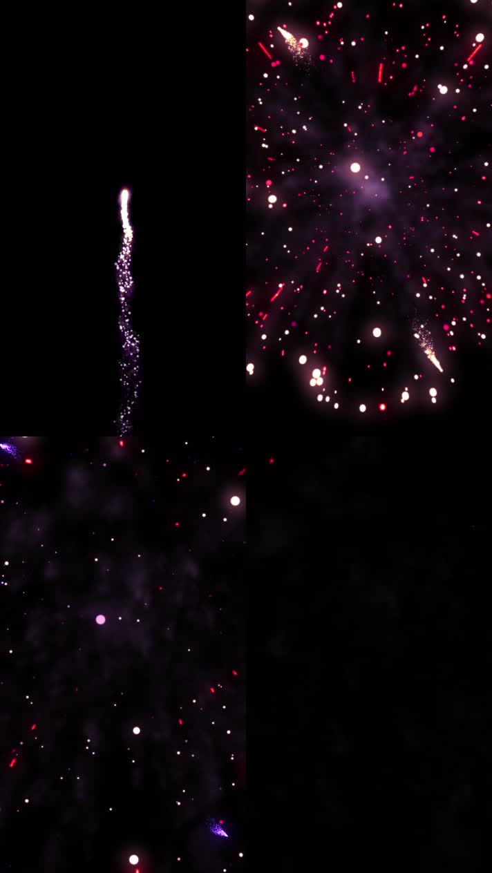竖版高清烟花粒子绽放04