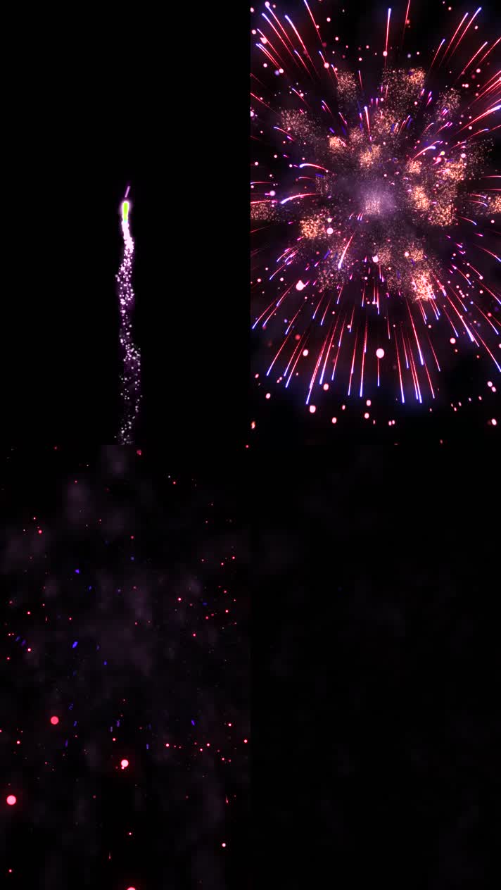 竖版高清烟花粒子绽放07