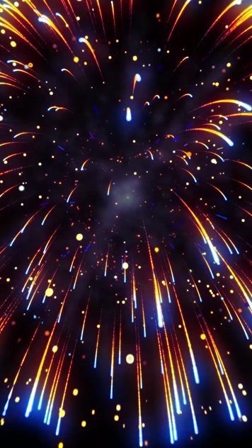 竖版高清烟花粒子绽放16