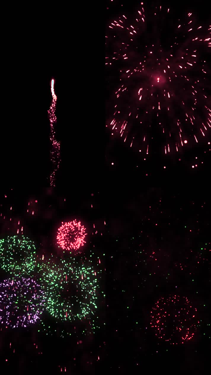 竖版高清烟花粒子绽放11