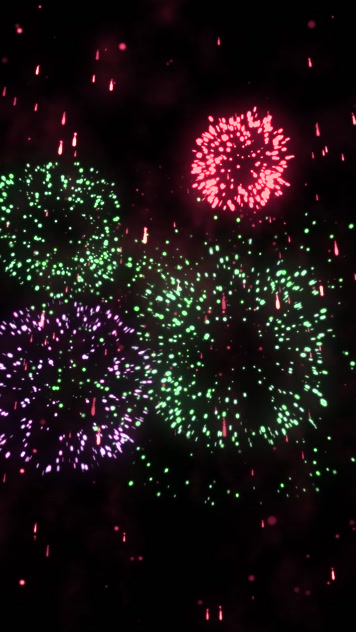 竖版高清烟花粒子绽放11