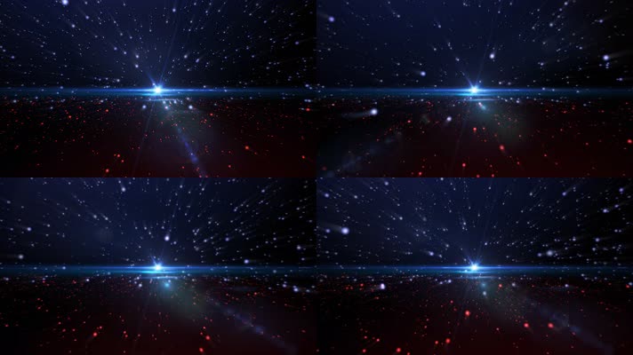 绚丽红色背景 红蓝色光效  