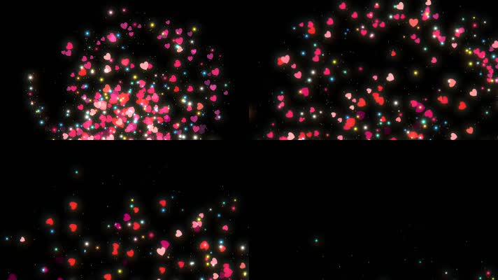 唯美卡通星星粒子 梦幻星星 