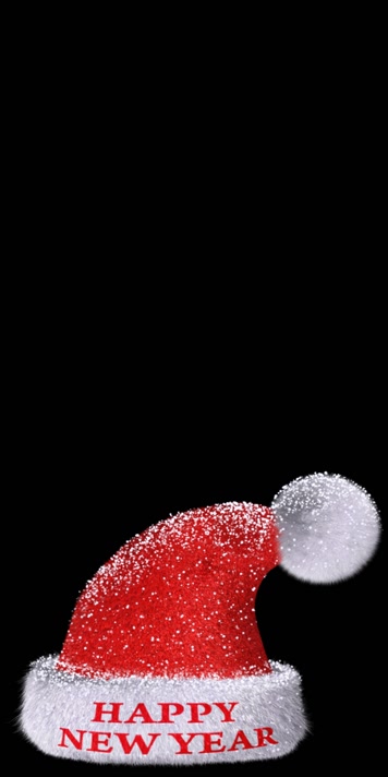  圣诞老人帽子落下 