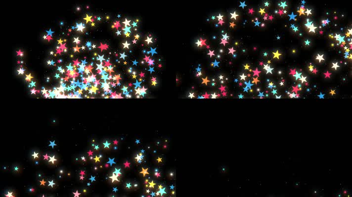 星星飞过转场 转场 星星飞舞  