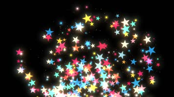 星星飞过转场 转场 星星飞舞  