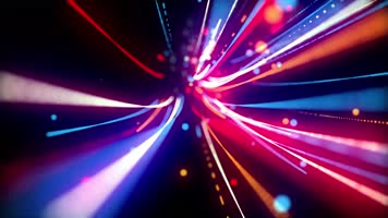 炫丽霓虹彩条缩放背景