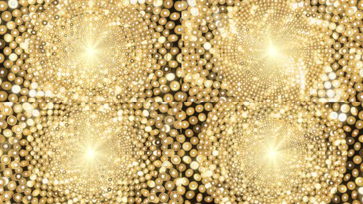 金色隧道 通道 舞台背景 