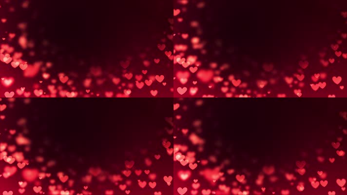 红色小心心动画背景