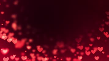 红色小心心动画背景