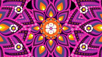 花纹 花朵 万花筒 舞台背景 4K视频 花纹 花朵 万花筒 舞台背景 4K视频