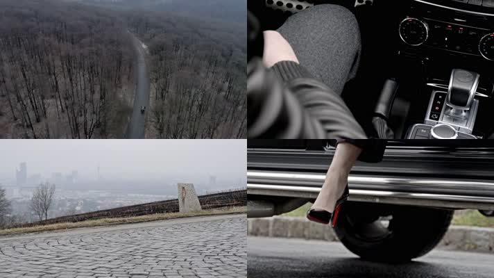 香车美女，奔驰汽车，奔驰吉普车