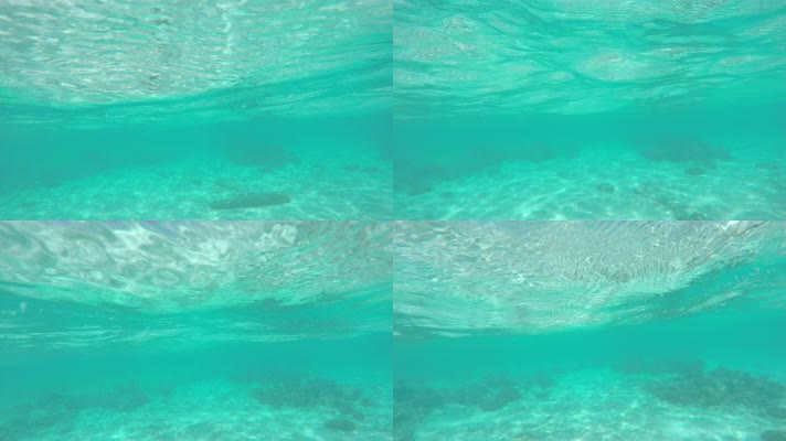 清澈海底 海水 4K视频