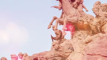  红色记忆长征精神舞台背景