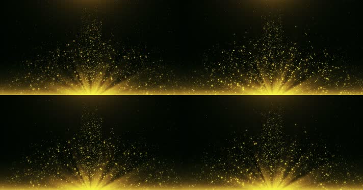 4K金色发光粒子 