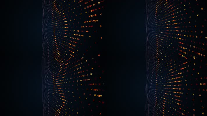 几何数字 装饰图形 数字流 