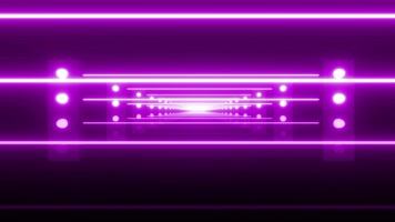 5个带有闪烁激光灯隧道穿梭视频