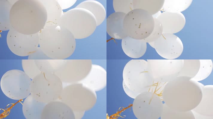 白色气球 儿童节 节日  