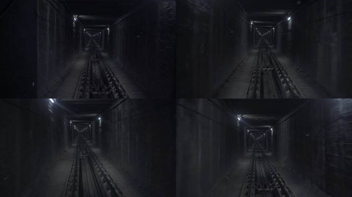 黑暗隧道穿梭 地下通道  