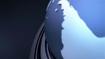 三维地球旋转新闻直播片头包装PR模板