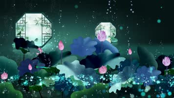 荷花舞蹈背景
