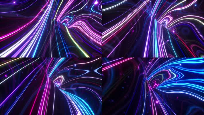 流光溢彩霓虹背景