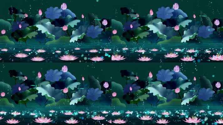 荷花led视频背景3