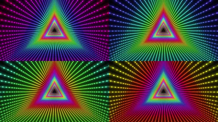 三角霓虹粒子通道