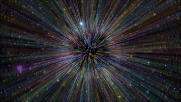 五彩粒子喷射旋涡VJ背景