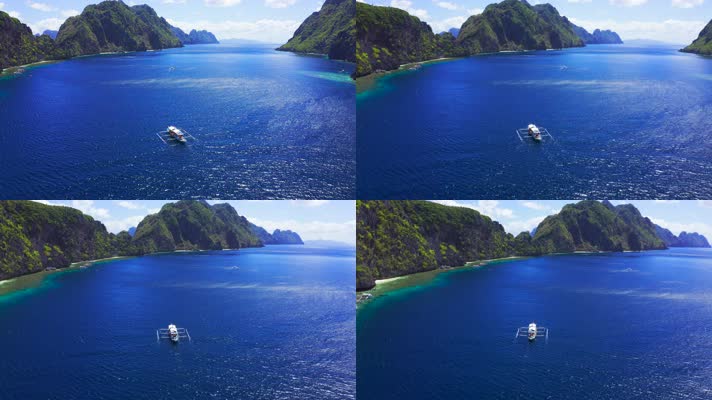 航拍壮观海景 4K视频