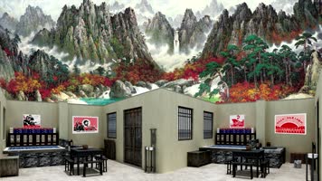 奇袭白虎团快板评书表演场景 奇袭白虎团快板评书表演场景