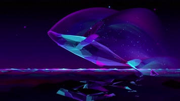 鲸跳跃VJ动画背景