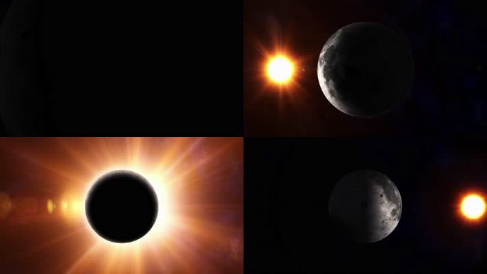 【4K】月亮月食舞台背景