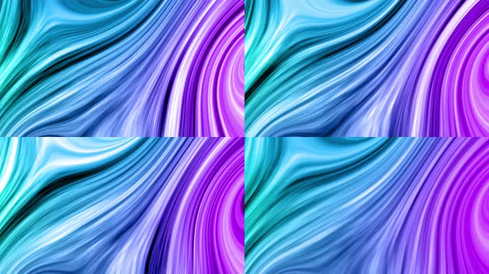 唯美炫彩颜料缓缓流动