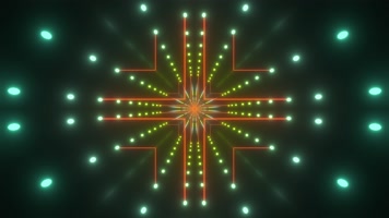 警示线灯球十字隧道