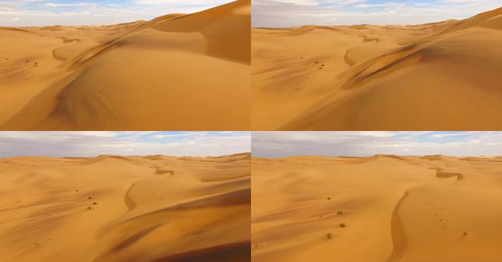 航拍沙漠 4K视频