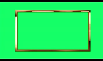 金色质感边框抠像