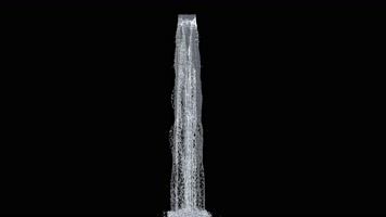 瀑布流水带通道 4K视频