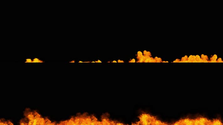 火焰燃烧 循环通道 4K视频