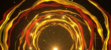 炫丽大气彩带拱门-11