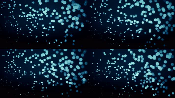 蓝色粒子光斑掉落