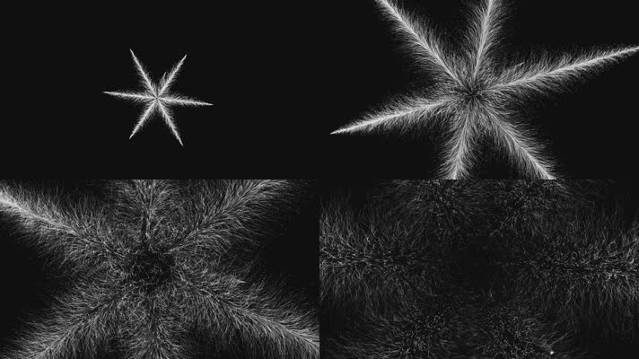 冰花旋转爆炸(黑白通道)