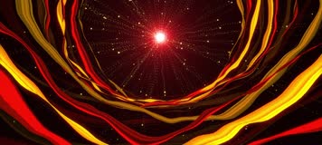 炫丽舞台彩带背景-13