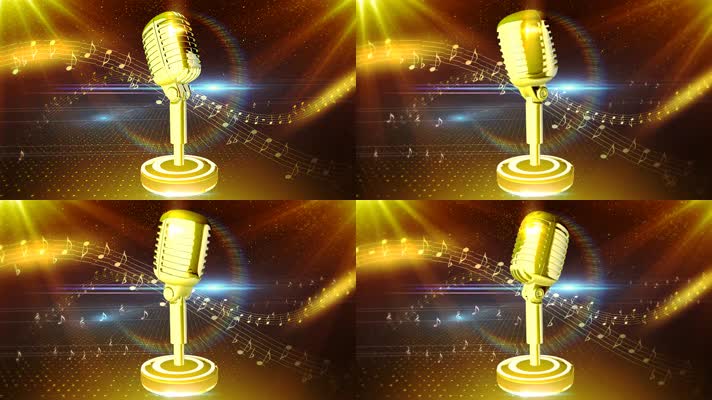 金色话筒音乐背景