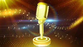 金色话筒音乐背景 金色话筒音乐背景