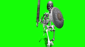 骷髅勇士绿幕抠像
