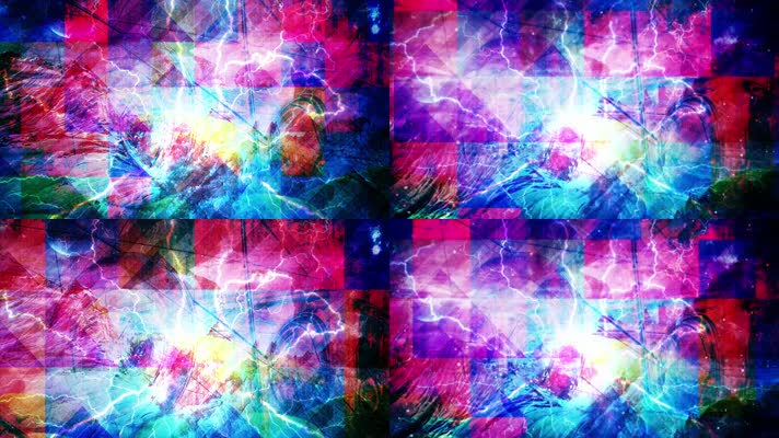多彩混合遮罩粒子视频背景