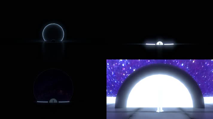 宇宙星空穿梭场景logo